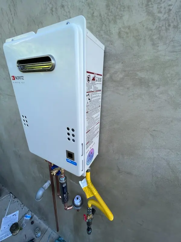 Tankless water heater installation for Granada homes